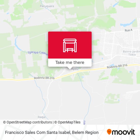 Francisco Sales Com Santa Isabel map