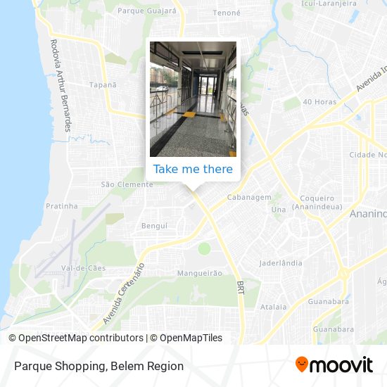 Parque Shopping map