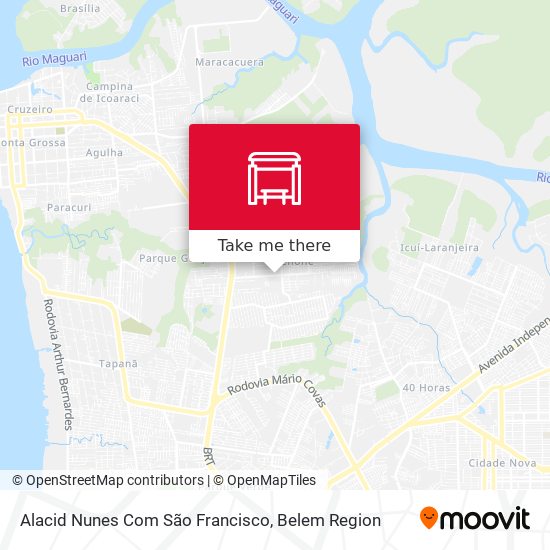 Alacid Nunes Com São Francisco map