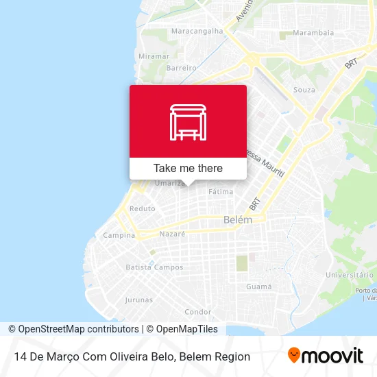14 De Março Com Oliveira Belo map