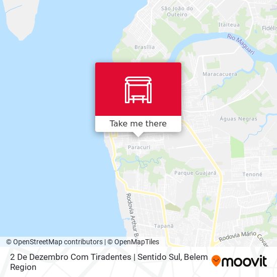 2 De Dezembro Com Tiradentes | Sentido Sul map