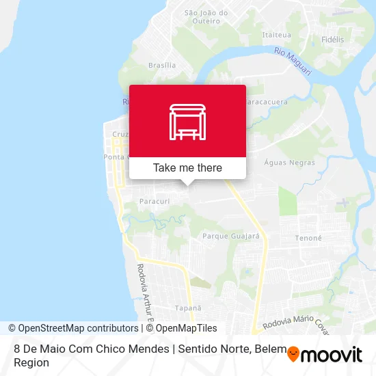 8 De Maio Com Chico Mendes | Sentido Norte map