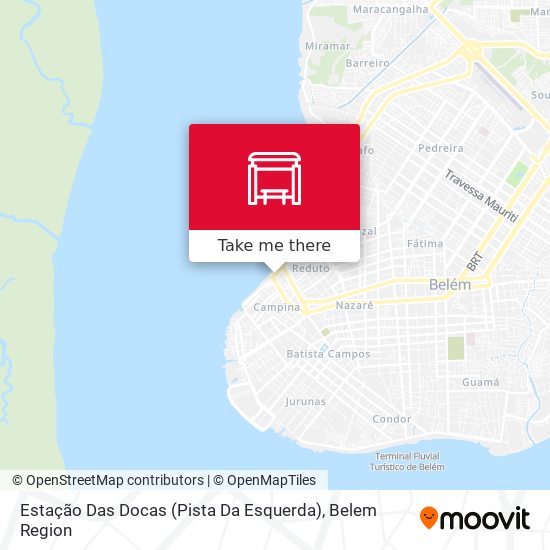 Mapa Estação Das Docas (Pista Da Esquerda)