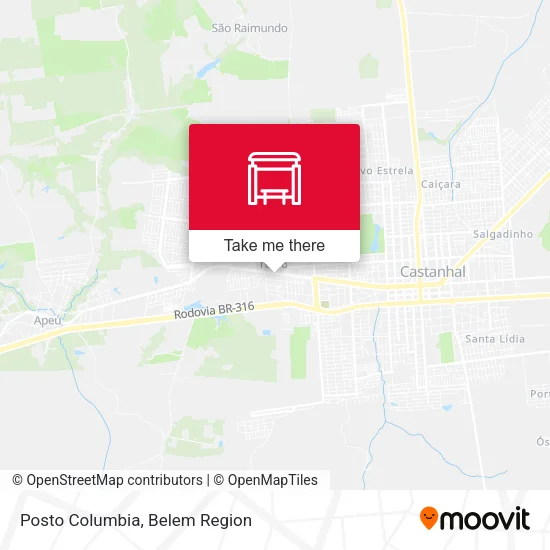 Posto Columbia map