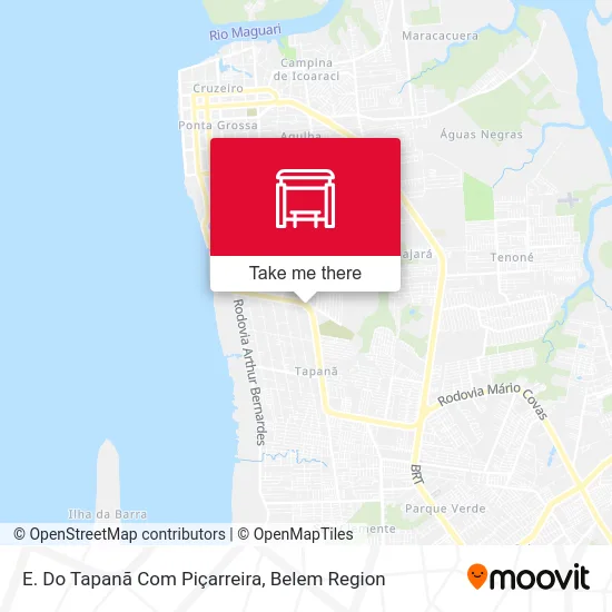 E. Do Tapanã Com Piçarreira map