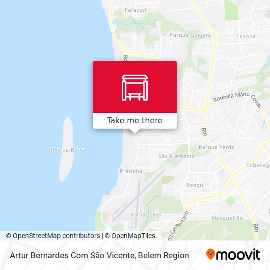 Artur Bernardes Com São Vicente map