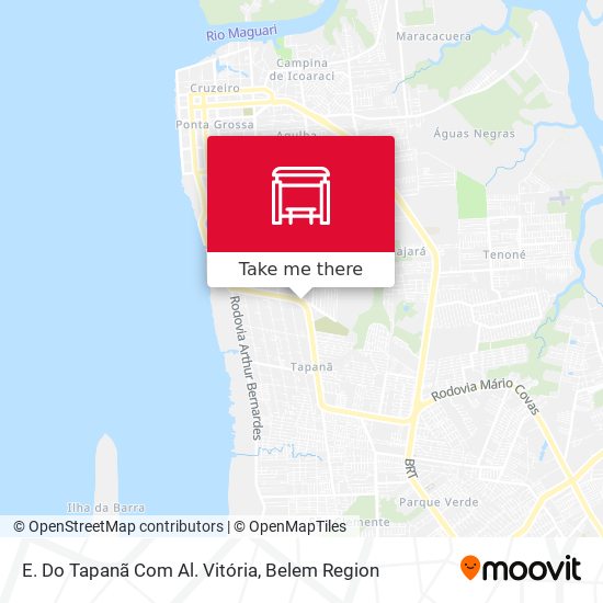 E. Do Tapanã Com Al. Vitória map