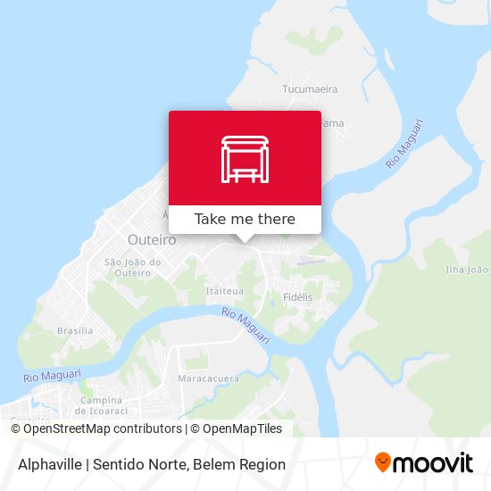 Mapa Alphaville | Sentido Norte