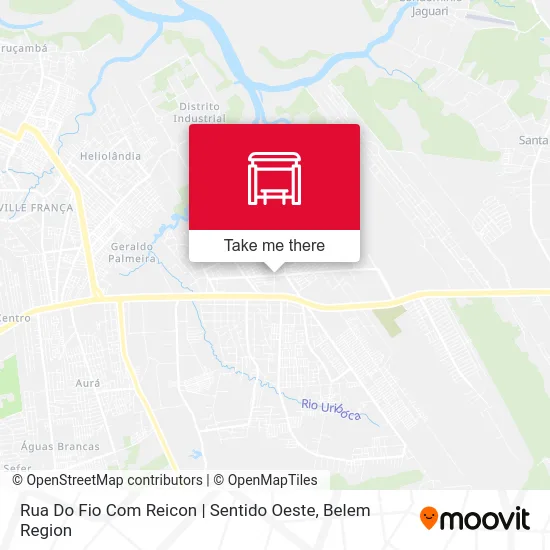 Rua Do Fio Com Reicon | Sentido Oeste map