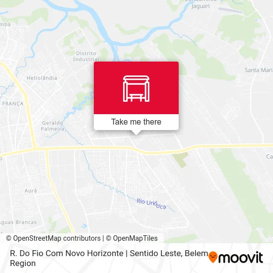 R. Do Fio Com Novo Horizonte | Sentido Leste map