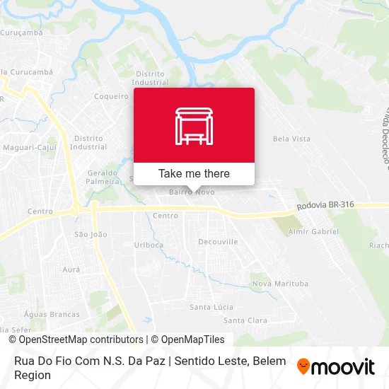 Rua Do Fio Com N.S. Da Paz | Sentido Leste map