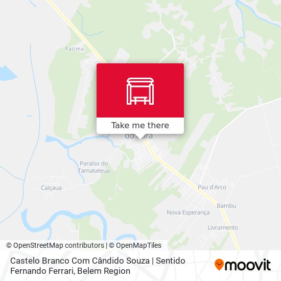 Castelo Branco Com Cândido Souza | Sentido Fernando Ferrari map
