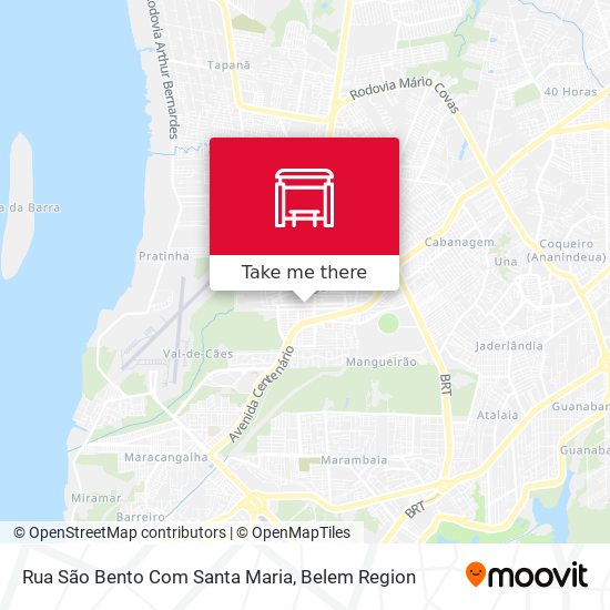 Rua São Bento Com Santa Maria map
