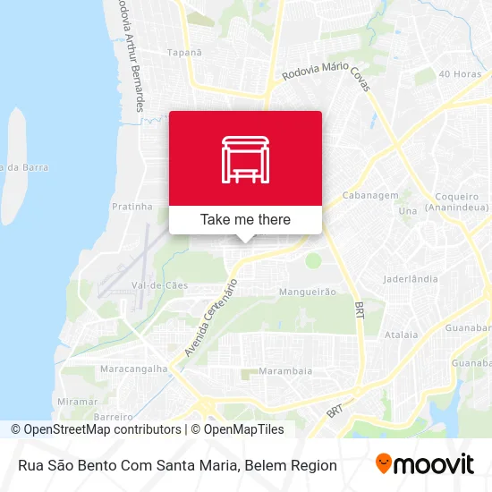 Rua São Bento Com Santa Maria map