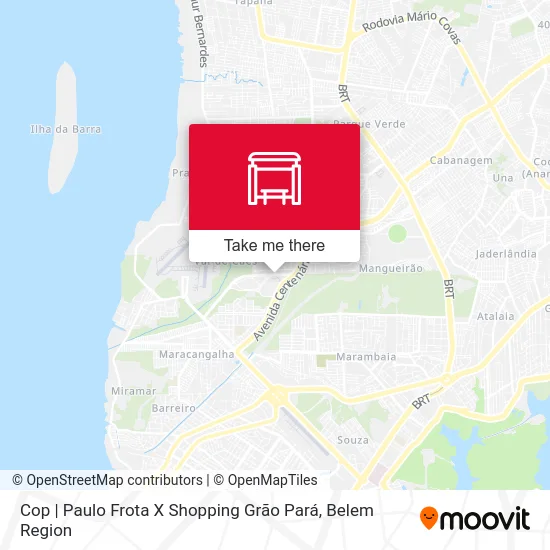 Cop | Paulo Frota X Shopping Grão Pará map