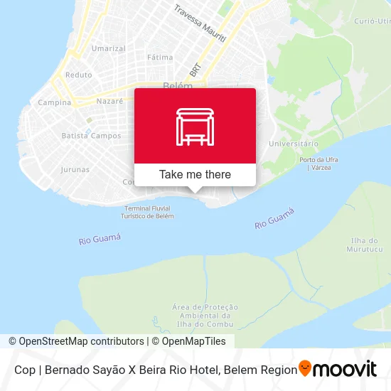 Cop | Bernado Sayão X Beira Rio Hotel map