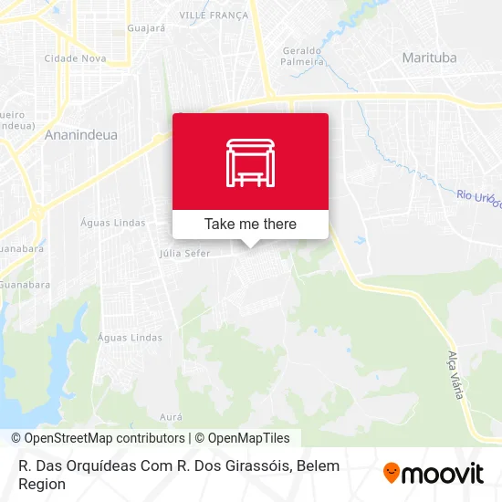 R. Das Orquídeas Com R. Dos Girassóis map