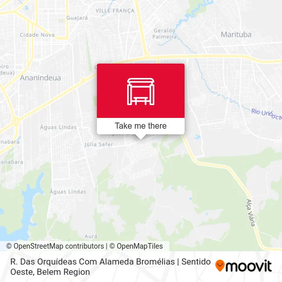 R. Das Orquídeas Com Alameda Bromélias | Sentido Oeste map