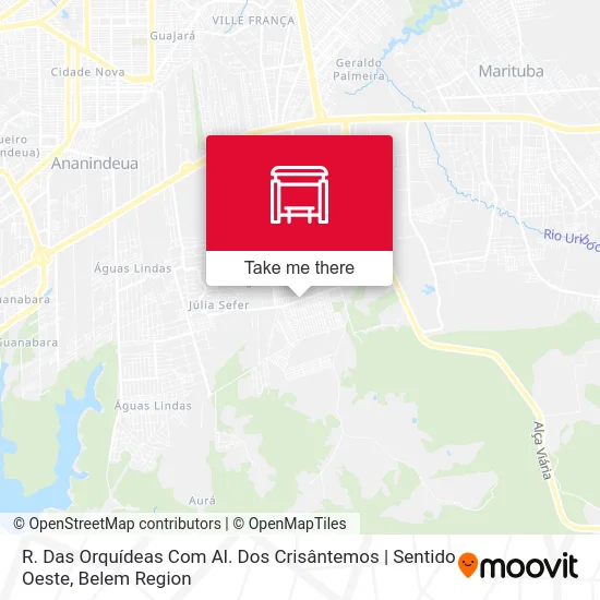R. Das Orquídeas Com Al. Dos Crisântemos | Sentido Oeste map