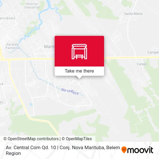 Av. Central Com Qd. 10 | Conj. Nova Marituba map
