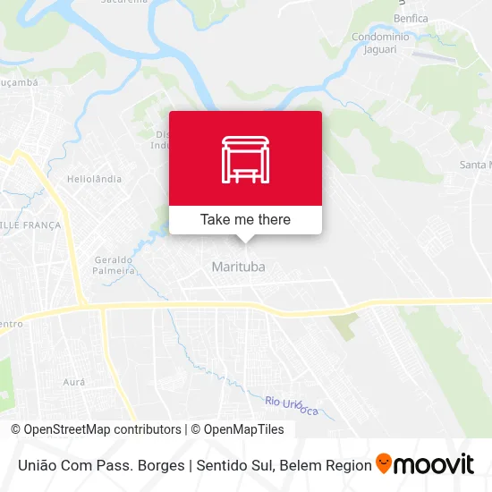 União Com Pass. Borges | Sentido Sul map