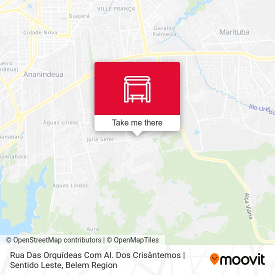 Rua Das Orquídeas Com Al. Dos Crisântemos | Sentido Leste map