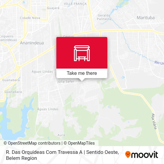 R. Das Orquídeas Com Travessa A | Sentido Oeste map