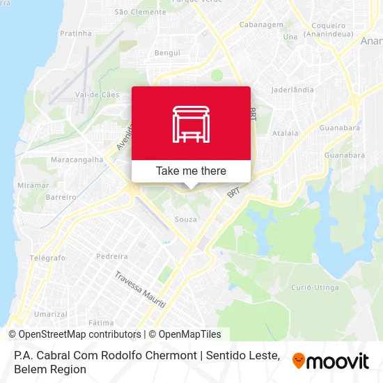 P.A. Cabral Com Rodolfo Chermont | Sentido Leste map