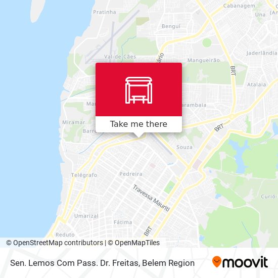 Sen. Lemos Com Pass. Dr. Freitas map