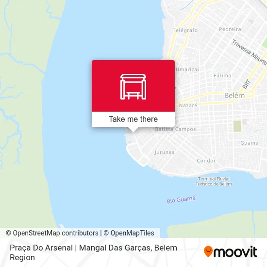 Praça Do Arsenal | Mangal Das Garças map