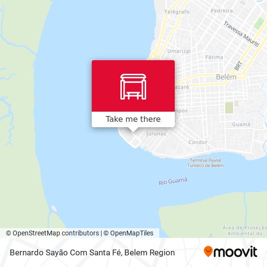 Bernardo Sayão Com Santa Fé map