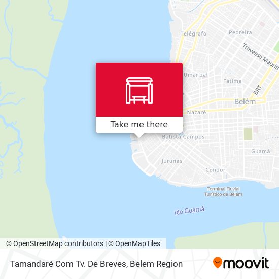 Tamandaré Com Tv. De Breves map