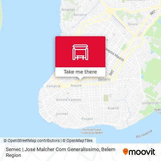 Semec | José Malcher Com Generalíssimo map
