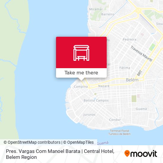 Mapa Pres. Vargas Com Manoel Barata | Central Hotel