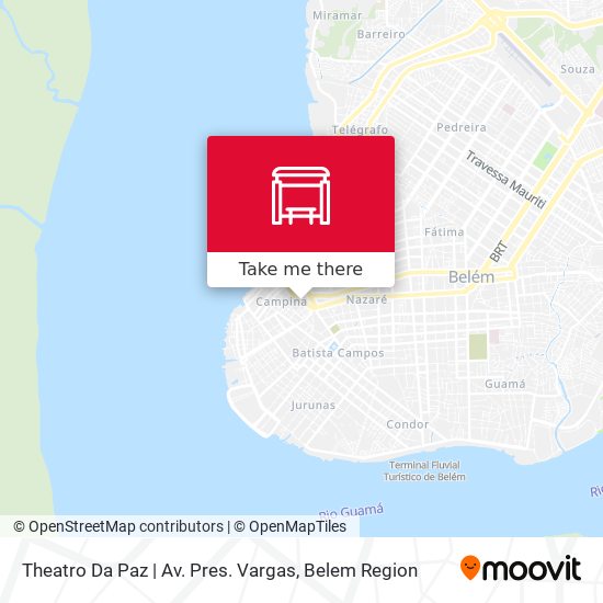 Mapa Theatro Da Paz | Av. Pres. Vargas