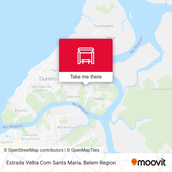 Estrada Velha Com Santa Maria map