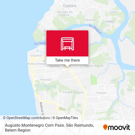 Augusto Montenegro Com Pass. São Raimundo map