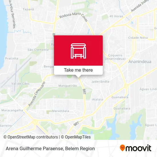 Arena Guilherme Paraense map