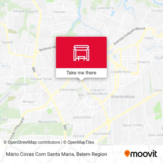 Mário Covas Com Santa Maria map