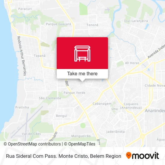 Rua Sideral Com Pass. Monte Cristo map