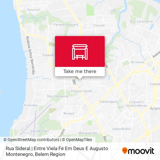 Mapa Rua Sideral | Entre Viela Fé Em Deus E Augusto Montenegro