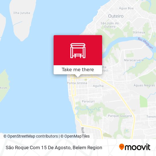 São Roque Com 15 De Agosto map
