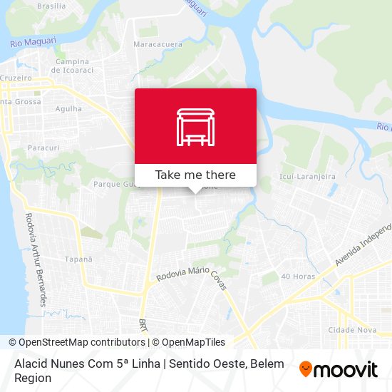 Alacid Nunes Com 5ª Linha | Sentido Oeste map