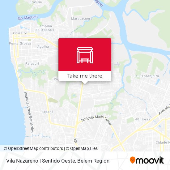 Vila Nazareno | Sentido Oeste map