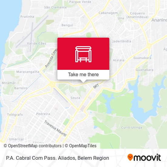 P.A. Cabral Com Pass. Aliados map