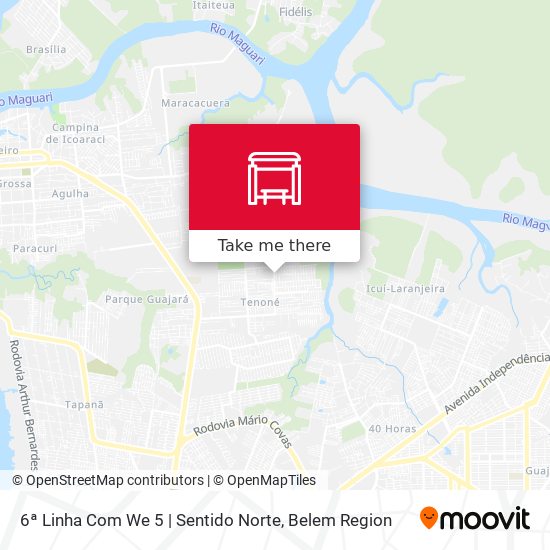 6ª Linha Com We 5 | Sentido Norte map