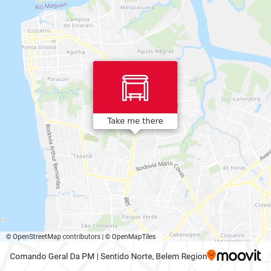 Mapa Comando Geral Da PM | Sentido Norte