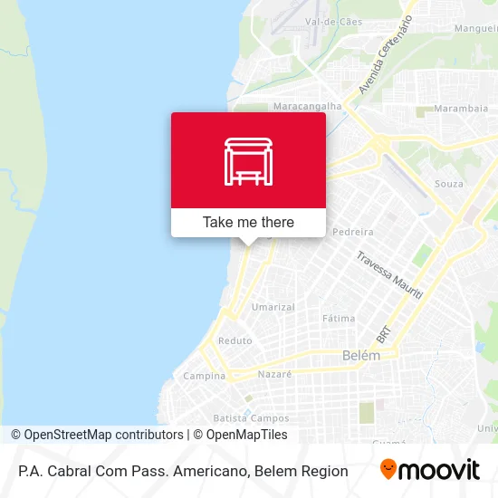 P.A. Cabral Com Pass. Americano map