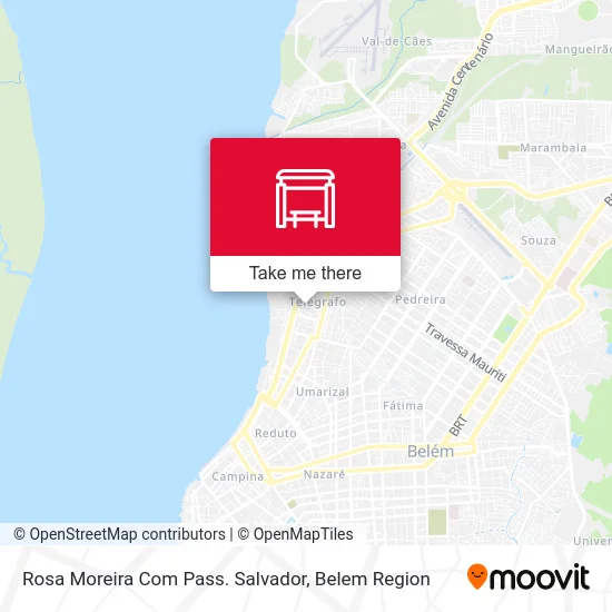 Rosa Moreira Com Pass. Salvador map