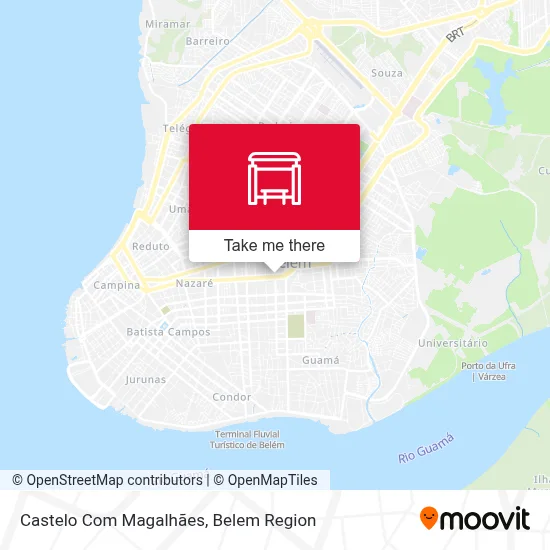 Castelo Com Magalhães map